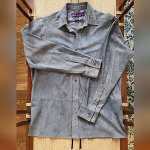 Ralph Lauren Purple Label  Suede Shirt